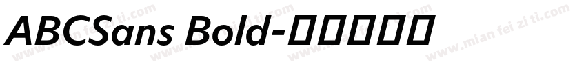 ABCSans Bold字体转换
